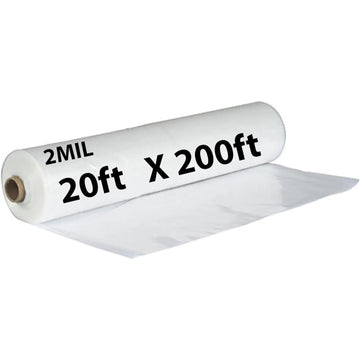 Clear Plastic Sheeting 2 mil 20ft X200ft